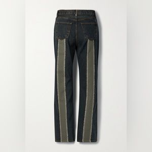 NWOT STILL HERE
Fisherman Childhood paneled high-rise straight leg jean 31